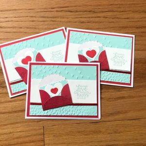 Pack of 3 Handmade Valentines